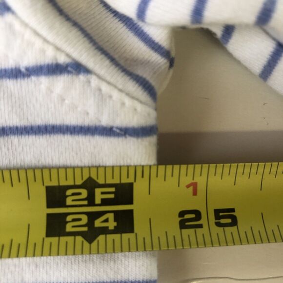 Ashworth Weather Systems Men’s Polo  Blue White Stripes Moisture Wicking Large - Picture 5 of 16